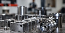 Spindle ve işlenmiş parçalar